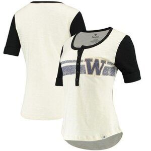 Fanatics Branded True Classics Drop Tail Henley University Washington Huskies Md